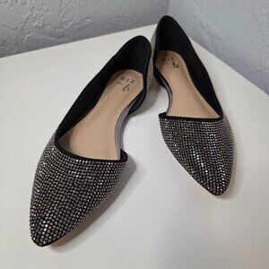 Mix No. 6 Women's Rhinestone Flats Black Size 9